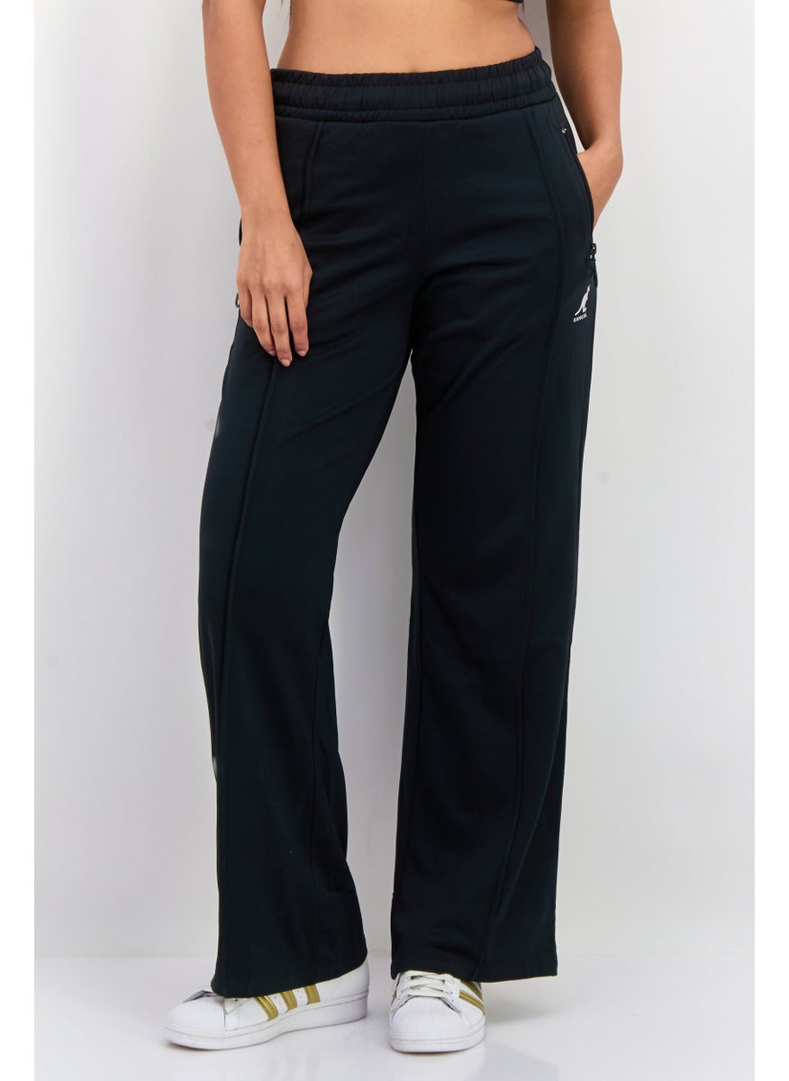 KANGOL Women Regular Fit Brand Logo Jogger Pants, Midnight Navy  - Image 1