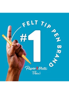 Paper Mate Flair Felt Tip Pens Medium Point 0.7Mm Black 4 Count  - Image 5