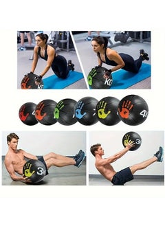 SportQ Professional Exercise Ball Premium Heavy Duty Medicine Ball for Exercise Fitness Gym Training Heavy Weight Gym Ball (Piece) 4KG  - Image 2