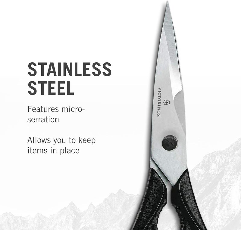 Victorinox 7.6363-X4 Swiss Classic Come Apart Kitchen Shear, Packaged, 4-Inch, Black - Image 2