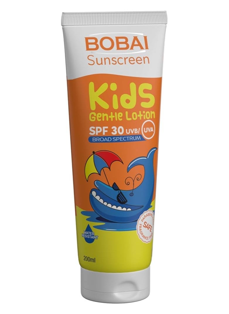 بوباي لوشن 200مل واقي من الشمس للأطفال بعامل حماية من الشمس SPF 30،  - Image 1