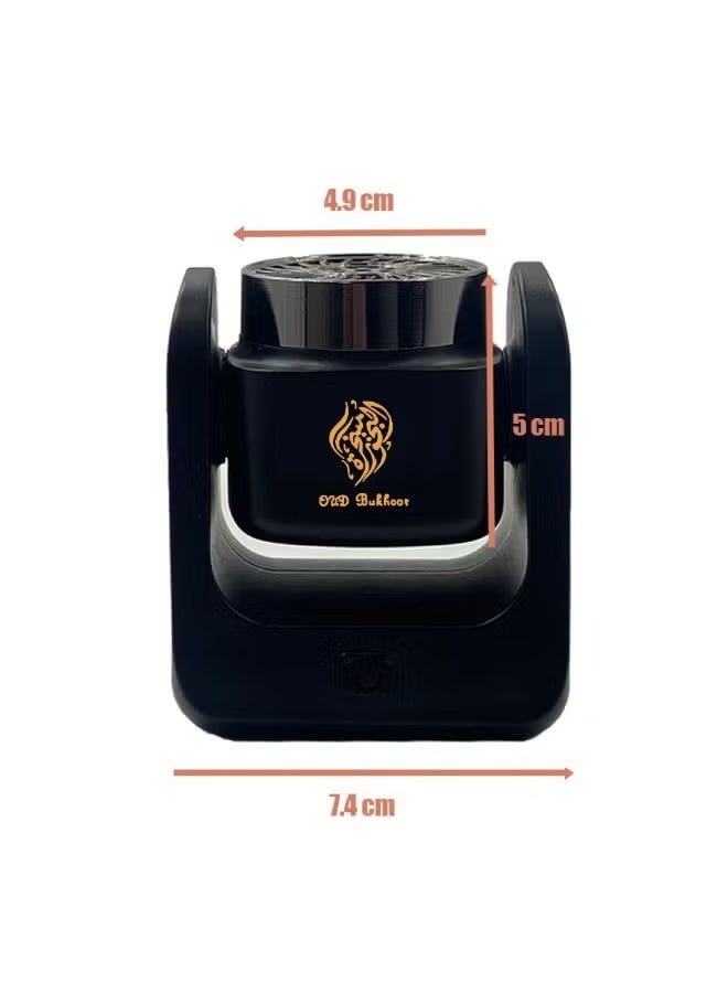ELTRAZONE BK-77 Electronic Rotational Incense Burner USB Charging Rotational OUD Fragrance Burner Portable Electric Aroma Device for Home Office Bedroom Living Room - Image 5