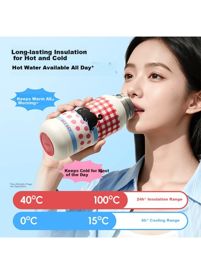 Miniso كوب قش مكتبي من سلسلة مينيسو بلاي 304 سعة 530 مل بيج - Image 3