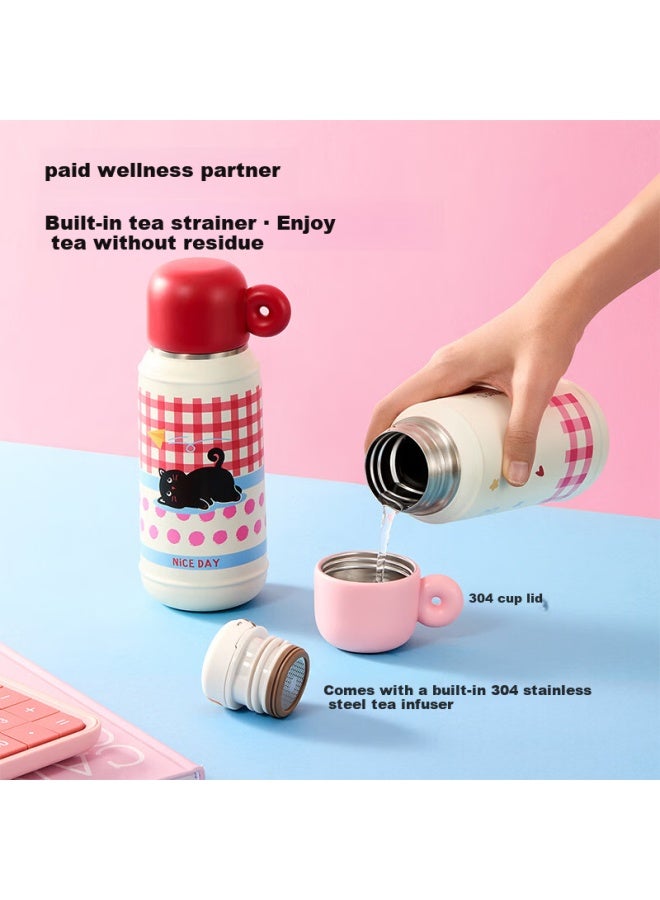 Miniso كوب قش مكتبي من سلسلة مينيسو بلاي 304 سعة 530 مل بيج - Image 5
