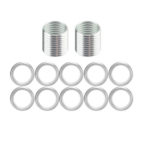FANHAY 30pcs Transmission Drain Plug Gasket Fits M12 for Toyota Lexus Replace 3517830010 4Runner Celica Land Cruiser RAV4 Sequoia Tacoma TundraGX460 is F IS250 IS300 IS350 SC300 SC400 - Image 1