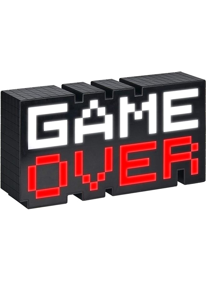 اليشمك مصباح إضاءة متغير الألوان بتصميم عبارة Game Over متعدد الألوان - Image 1