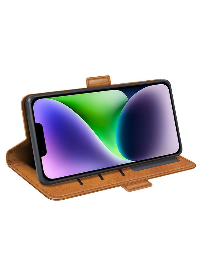 S-TOP Case For iPhone 15 Dual-side Magnetic Buckle Horizontal Flip Leather Phone Case - Image 5