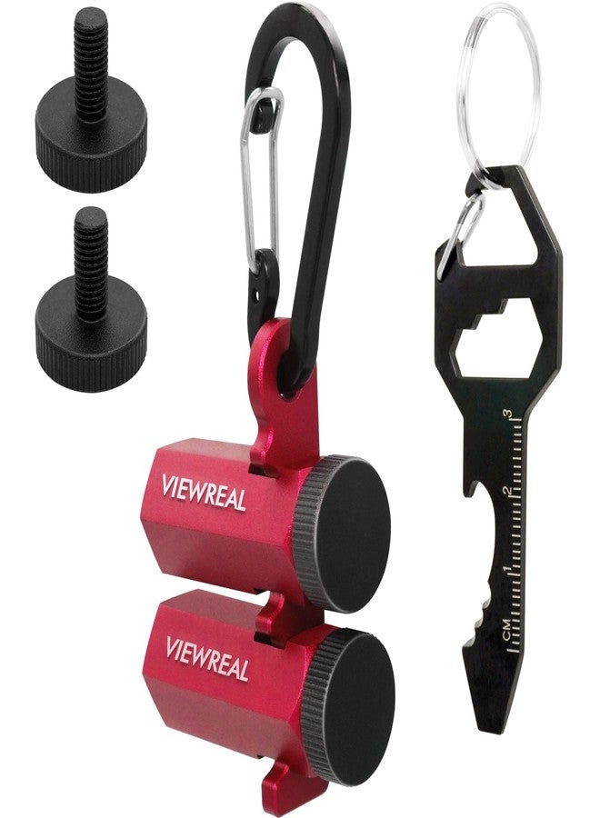 ViewReal Red Extra Tall Stair Gauges Set with Holder: A Non-Slip Guide for Circular Saw & Carpentry Squares, Perfect for Framing & Rafter Layout - Image 1