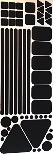 LiteMark Reflective Sticker Pack – Bicycle, Motorcycle & Helmet Reflectors for Safety & Night Visibility (Black, Pack of 51 Pcs) - Image 4