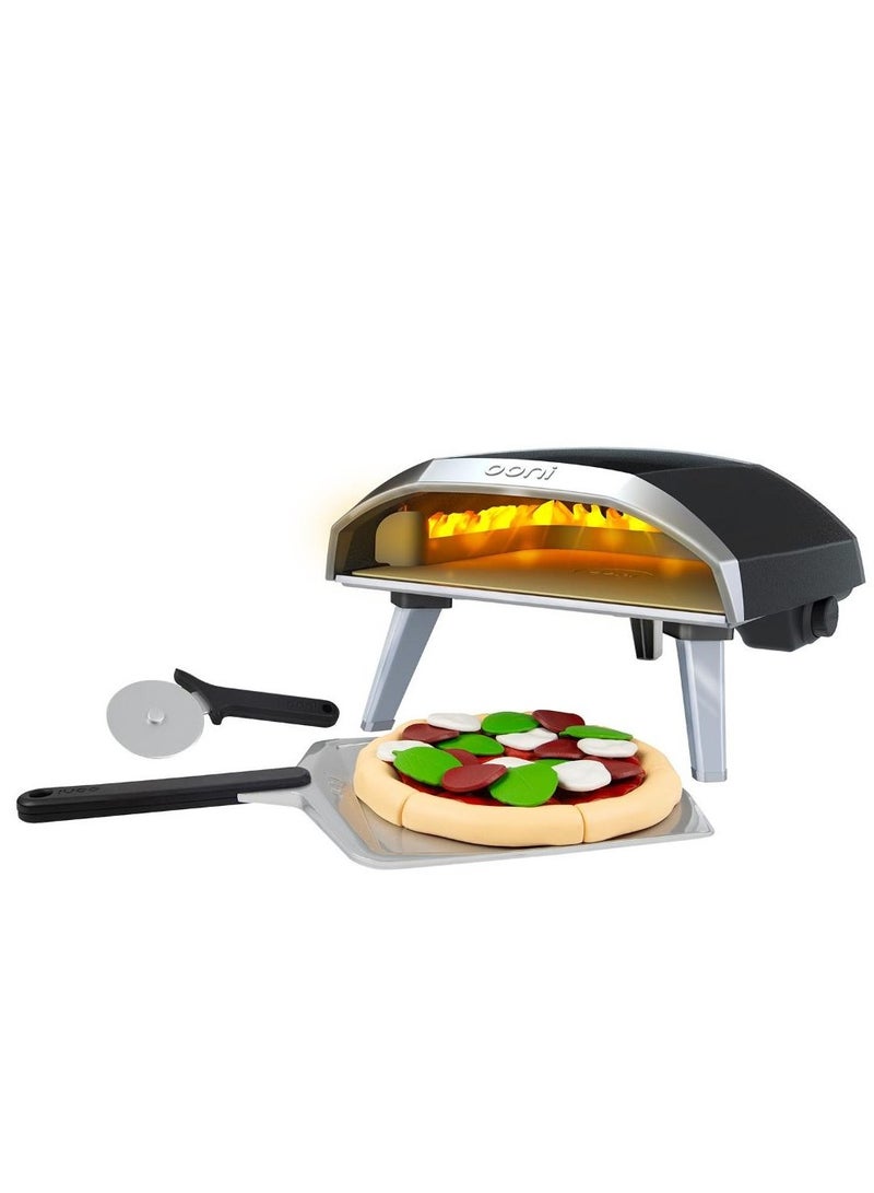 CASDON Ooni Pizza Oven Toy Set - Miniature Play Kitchen With Flame Effect, Pizza Peel And Cutter For Little Chefs (3+ Years) - Image 1