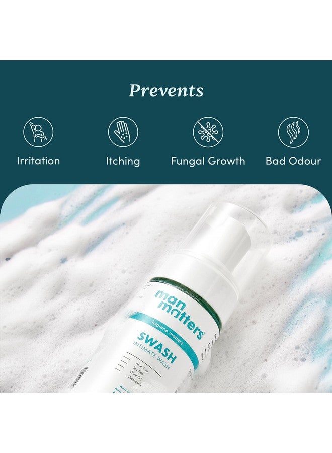 Man Matters Intimate Wash with Aloe Vera, Tea Tree for Men Anti Bacterial, Anti Itch, Anti Odour | Better Private Parts Hygiene| pH Balanced Intimate |120 ml - Image 3