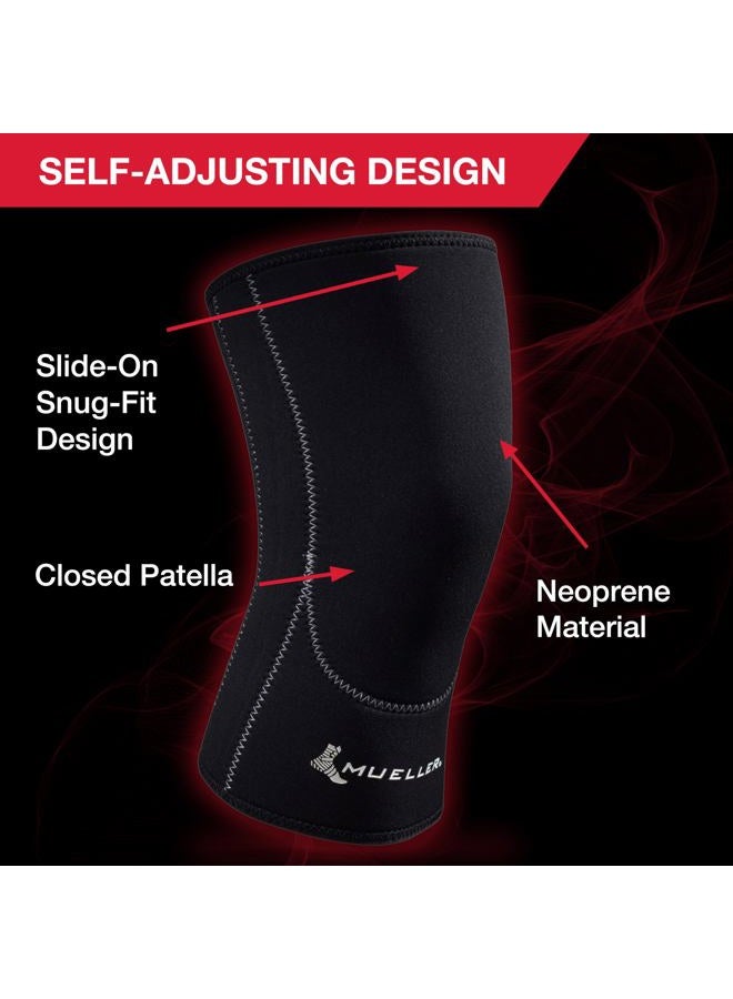 MUELLER Closed Patella Knee Sleeve, LG,Black - Image 5