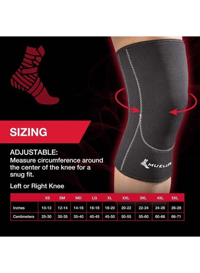 MUELLER Closed Patella Knee Sleeve, LG,Black - Image 4