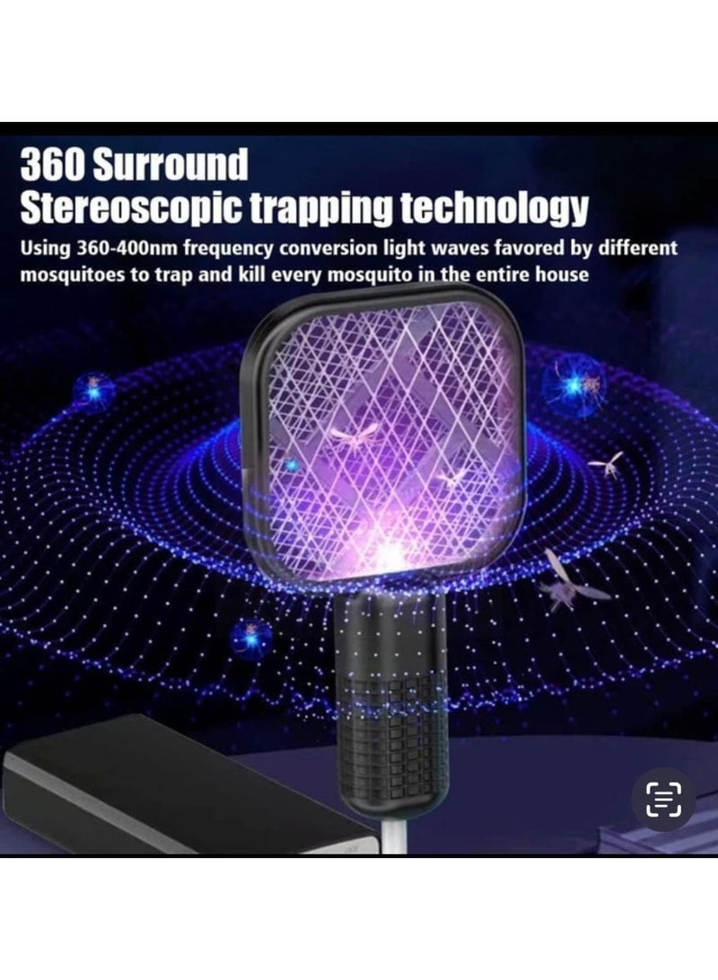 Mini Mosquito Killer Lamp 2 in 1 Multicunctional Angle Portable Bug Zapper Electric USB Rechargeable Mosquito Fly Bat Swatter  t-545 - Image 2