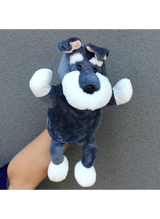 Full-body Hand Doll Toy Animal Gloves Doll Open Mouth Ventroll Doll Parent-child Interactive Performance Early Childhood Education-Color:Schnare-Height:30cm Large Hand Puppet  - Image 1