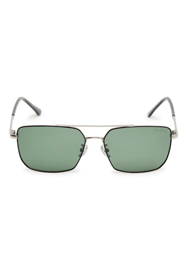 Firebird - Firebird Classic Rectangular Metal Polarized Sunglasses - Image 1