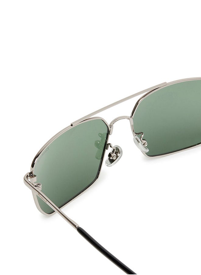 Firebird - Firebird Classic Rectangular Metal Polarized Sunglasses - Image 1