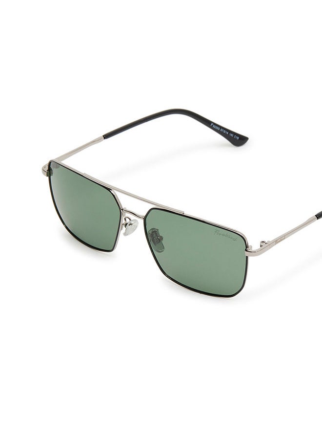 Firebird - Firebird Classic Rectangular Metal Polarized Sunglasses - Image 1