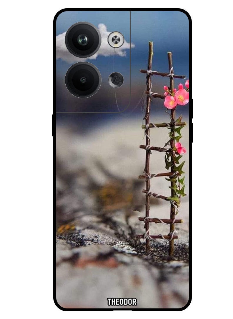 Theodor Protective Case Anti Scratch Shock Proof Bumper Cover For Oppo Reno 9 Cloud With Stair  - Image 1