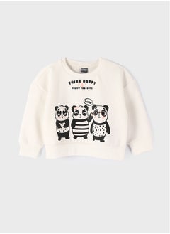 Crew Neck Long Sleeve Printed Girl's Sweatshirt - pzsku/Z51DB15C180DEB292F0CFZ/45/_/1735652067/f40fc444-d8df-48d0-b452-393fc68121f6