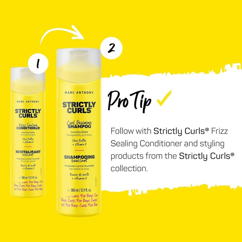 Marc Anthony Strictly Curls Shampoo and Conditioner Set - 380ml Shampoo + 250ml Conditioner for Curly Hair - Image 5