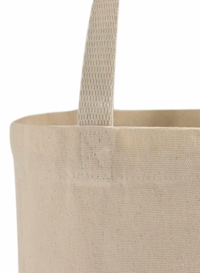 TBF 12 Pack Wholesale Canvas Tote Bags, Natural Color, 12oz Fabric - Multiple Size Options Available (12" W x 12" H x 3" D) - Image 3