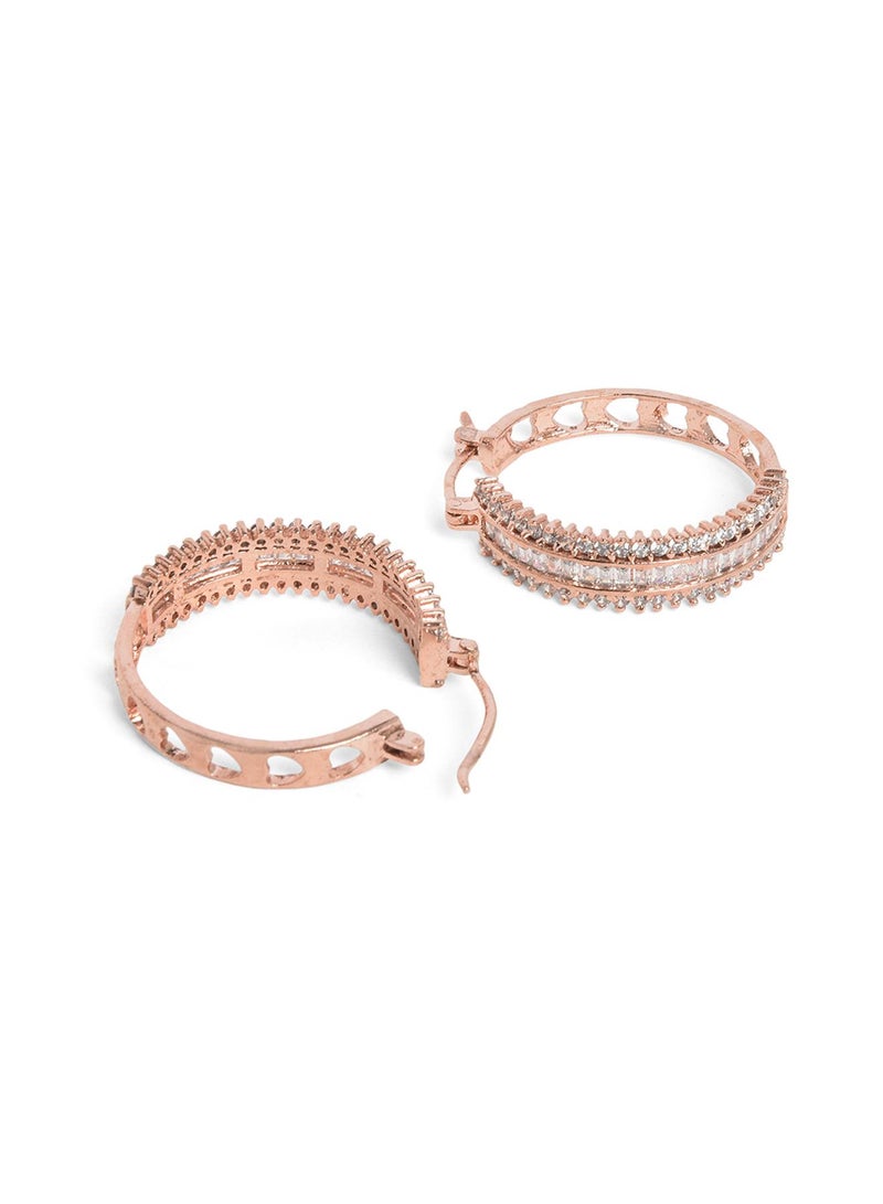 SOHI Circular Artificial Hoop Earring Jewellery - Image 4