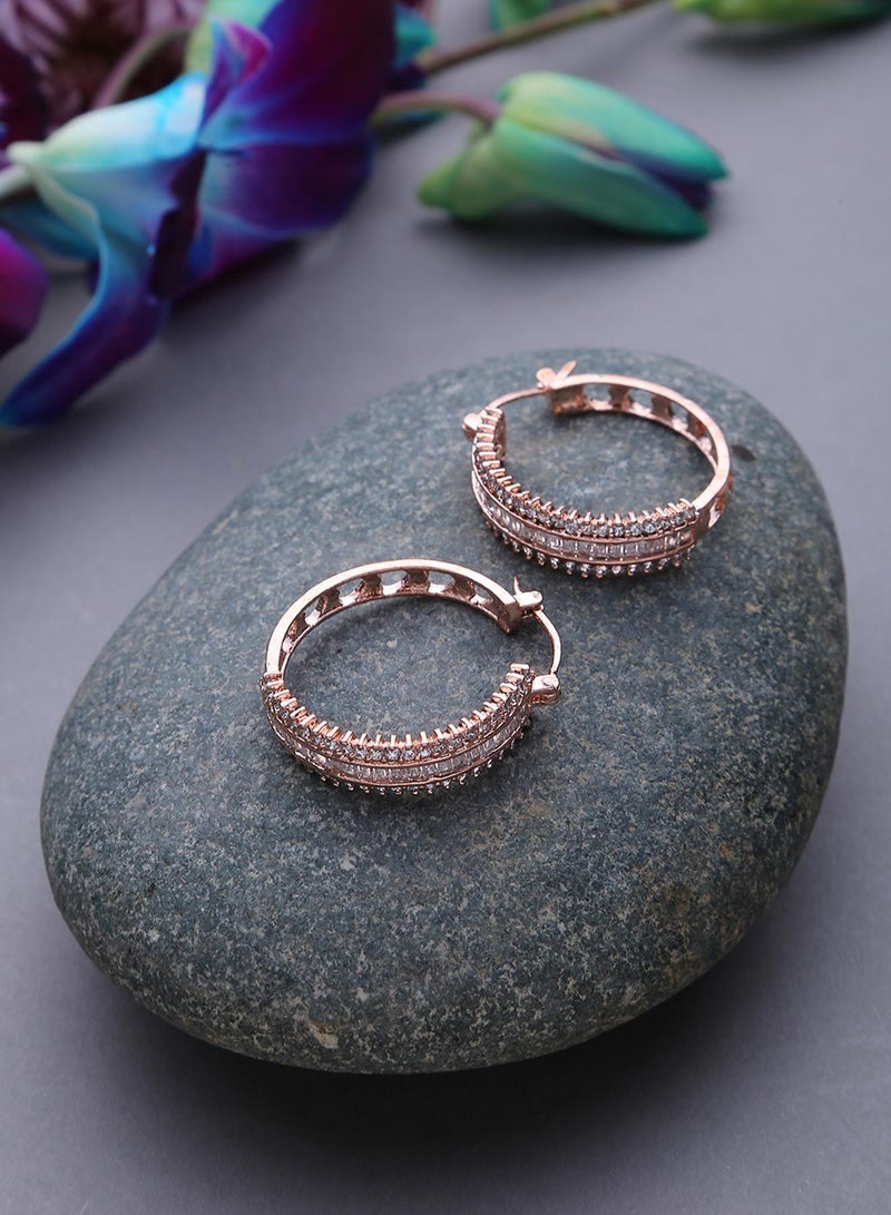 SOHI Circular Artificial Hoop Earring Jewellery - Image 2