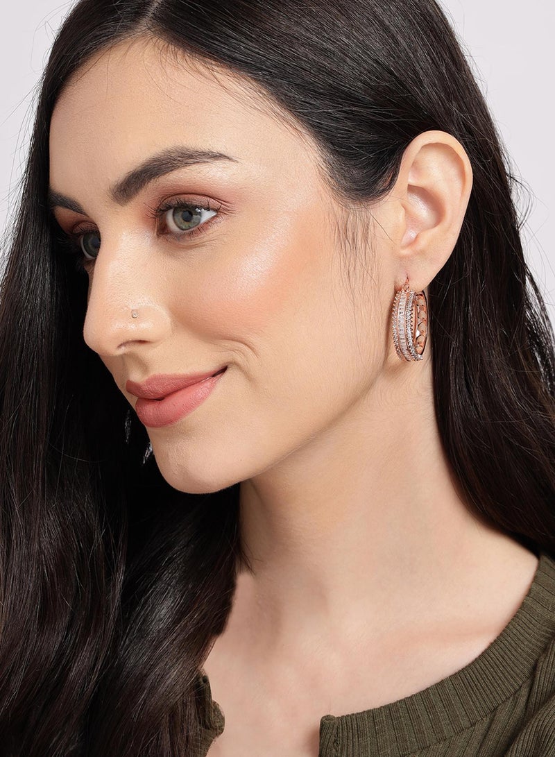 SOHI Circular Artificial Hoop Earring Jewellery - Image 3