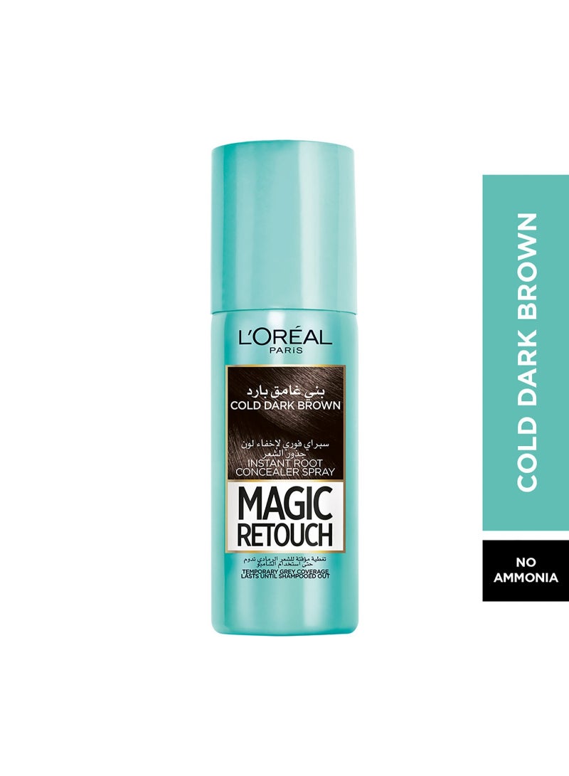 Magic Touch Cold Dark Brown Instant Root Concealer Spray 75 ml