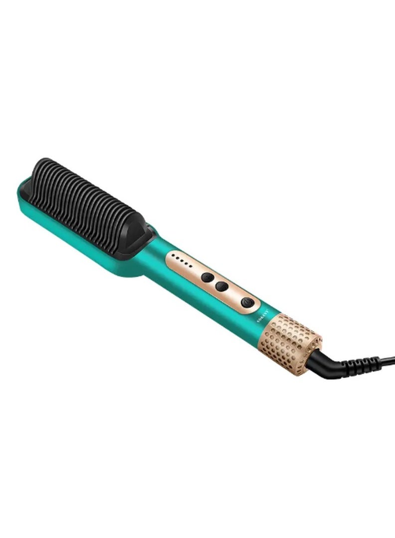 SOKANY SK-1008 Heated Hair Straightening Brush - Green - Image 1