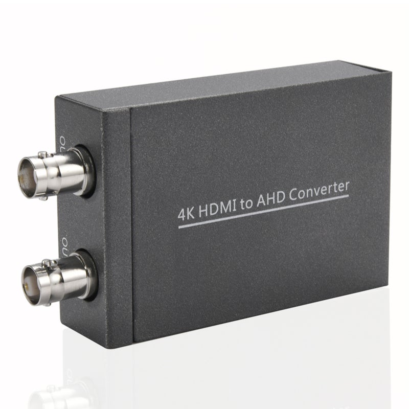 HDMI To AHD Converter: Metal Construction, 4K HDMI To 1080P/720P AHD Switchable Output - Durable Stable Signal Conversion For Surveillance Installers, Home Users, Commercial Monitoring - Image 1