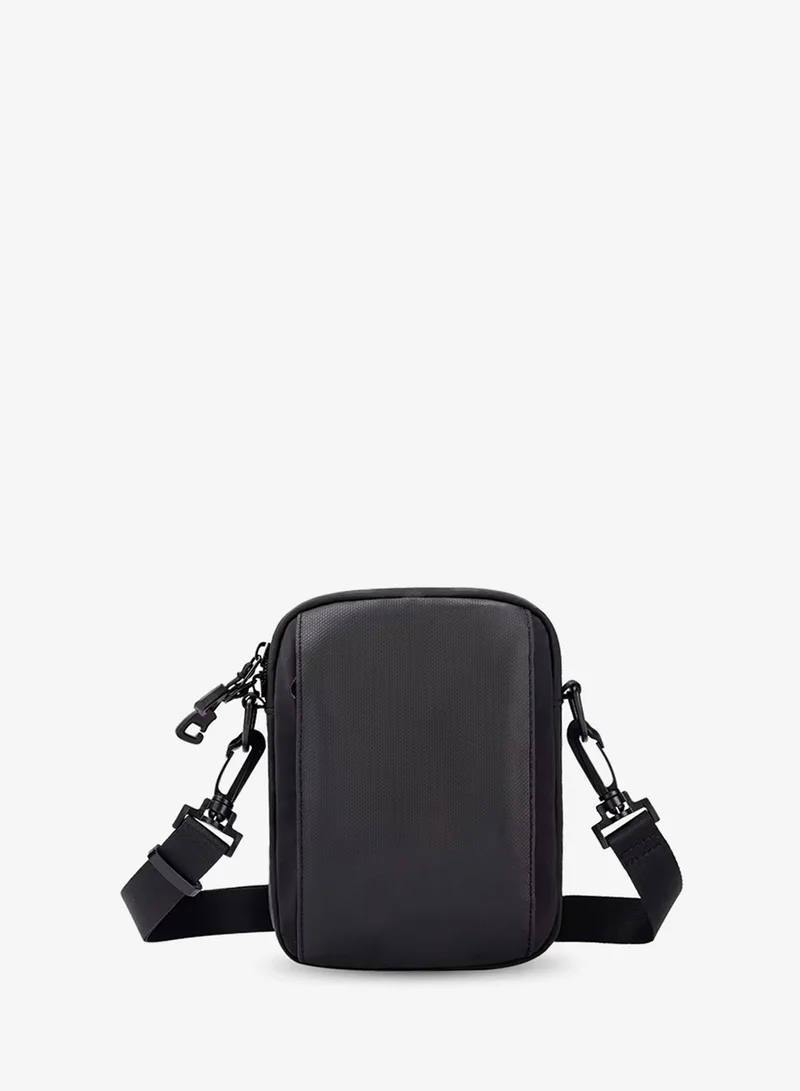 Mobcos Side Bag Small Black Waterproof Anti-Theft Sling Backpack - Durable Oxford Crossbody Chest Bag for Men & Women, Lightweight Travel Daypack with Breathable Back Panel