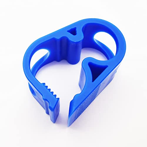 JIUMEI 10PCS Blue Plastic Pinch Clamps 6-12mm/1/4''-1/2'' Adjustable Siphon Hose Flow Control Clip Valve Shut off Tube Clamps Laboratory Chemical Industry Tubing Clips - Image 2