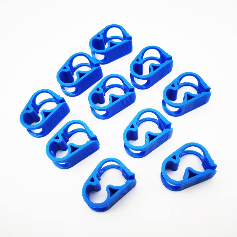 JIUMEI 10PCS Blue Plastic Pinch Clamps 6-12mm/1/4''-1/2'' Adjustable Siphon Hose Flow Control Clip Valve Shut off Tube Clamps Laboratory Chemical Industry Tubing Clips - Image 5