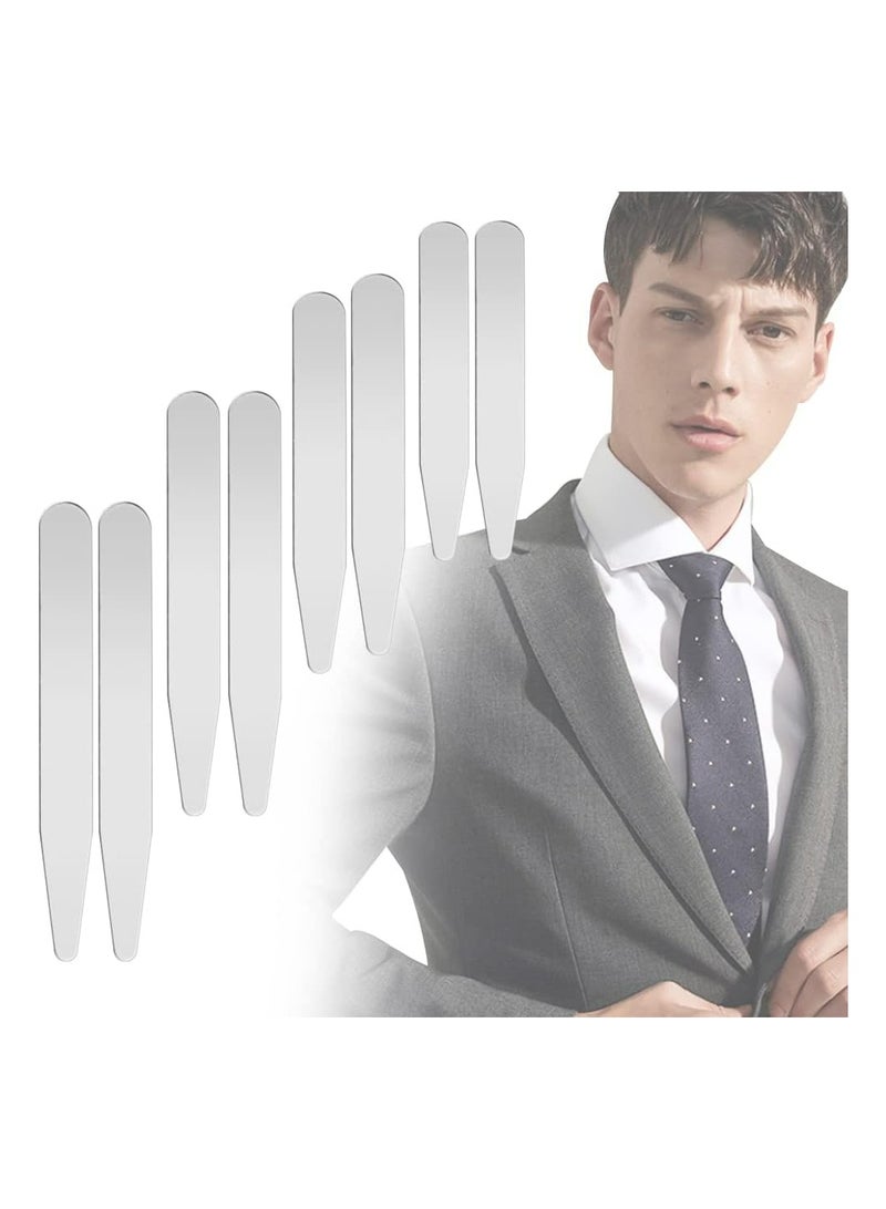 Oasisgalore 8Pcs Stainless Steel Collar Stays - Metal Shirt Collar Supports for Men, Father & Husband - Image 1