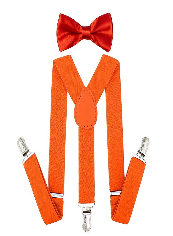 Kanfouaela Kid's Suspenders and Bowtie Set - Fits Child Boys & Girls, 6 Months to 7 Years, Perfect for Daily Wear & Events - Image 1