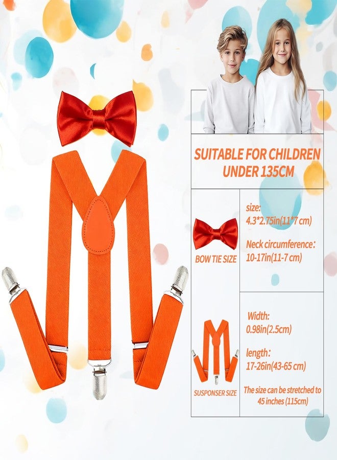 Kanfouaela Kid's Suspenders and Bowtie Set - Fits Child Boys & Girls, 6 Months to 7 Years, Perfect for Daily Wear & Events - Image 2