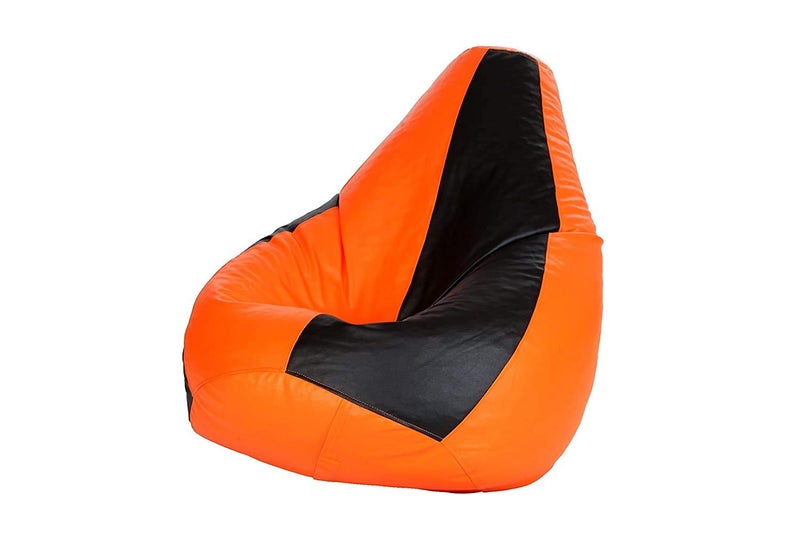 TRUE 2 F Teardrop Bean Bag Cover Without Beans Cover only BlackOrange L - Image 2