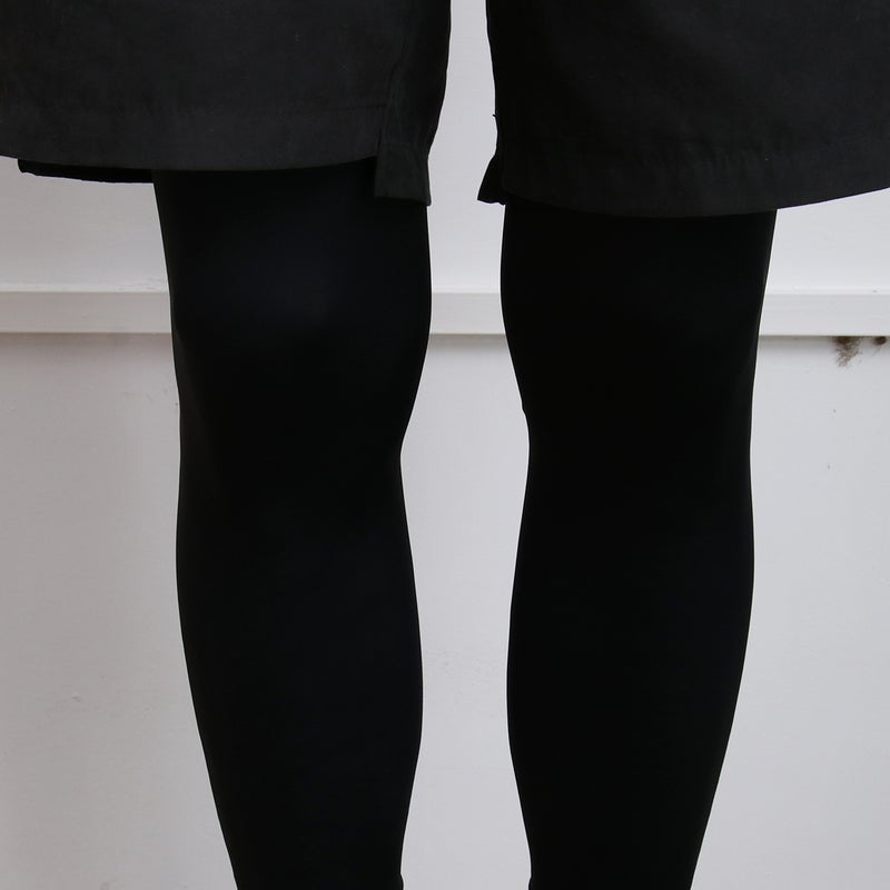 1 of Anti knee Lengthen Compression Leg Sleeve Ankle Socks Cover for Sports Size L Black - Image 3