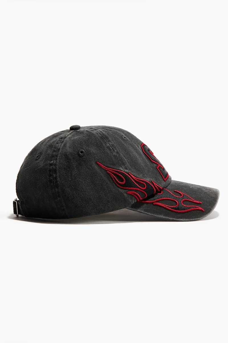 H&M  Embroidered-motif cotton twill cap for Men | Best Price UAE