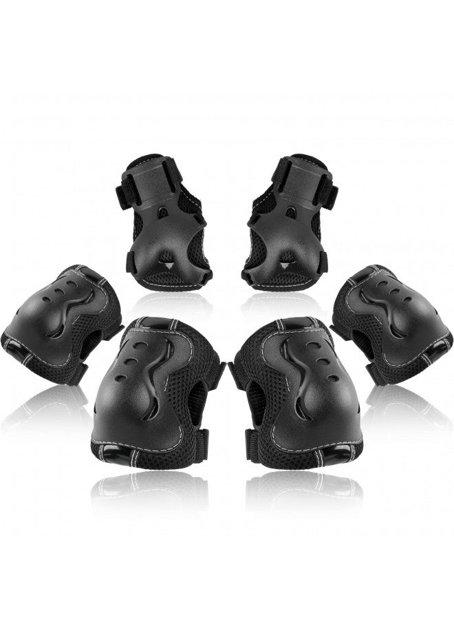 Bosoner مجموعة واقيات الركبة والمرفقين للأطفال/الشباب من بوسونر لحماية الرياضات مثل التزلج على الجليد وركوب الدراجات وبي إم إكس والتزلج على الألواح والتزلج على العجلات وركوب السكوتر - Image 1