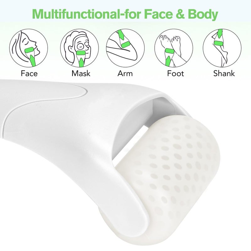 Fronnor Ice Roller for Face,Eyes,Women Gifts Idea,Therapeutic Cooling to Tighten Brighten Complexion and Reduce Wrinkles,Massager Under Eye Puffiness,Migraine and Pain Relidf (White) - Image 5