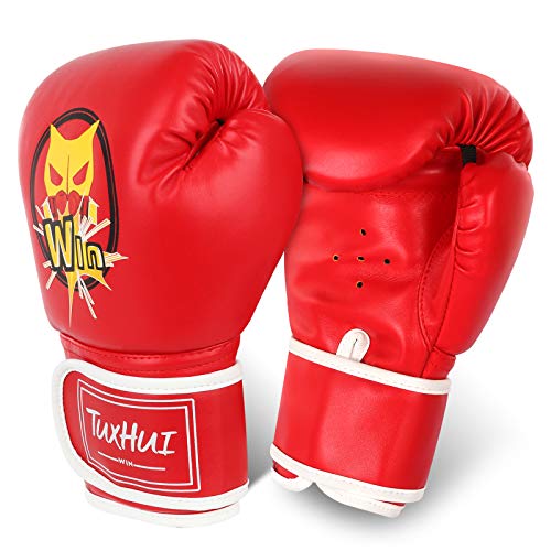 TUXHUI Kids Boxing Gloves for Kids Boys Girls Youth Age 5-12 Years Training Gloves for Punching Bag Kickboxing Muay Thai - Image 2