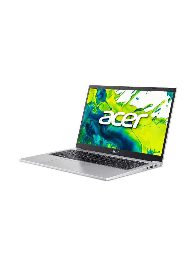 Acer Aspire Lite AL15 Laptop with 14th Gen Intel Core 3-N350 Octa Cores Upto 3.9GHz/8GB DDR4 RAM/256GB SSD Storage/Intel Graphics/15.6" FHD IPS SlimBezel Display/Win 11 Home/ Light Silver - Image 2