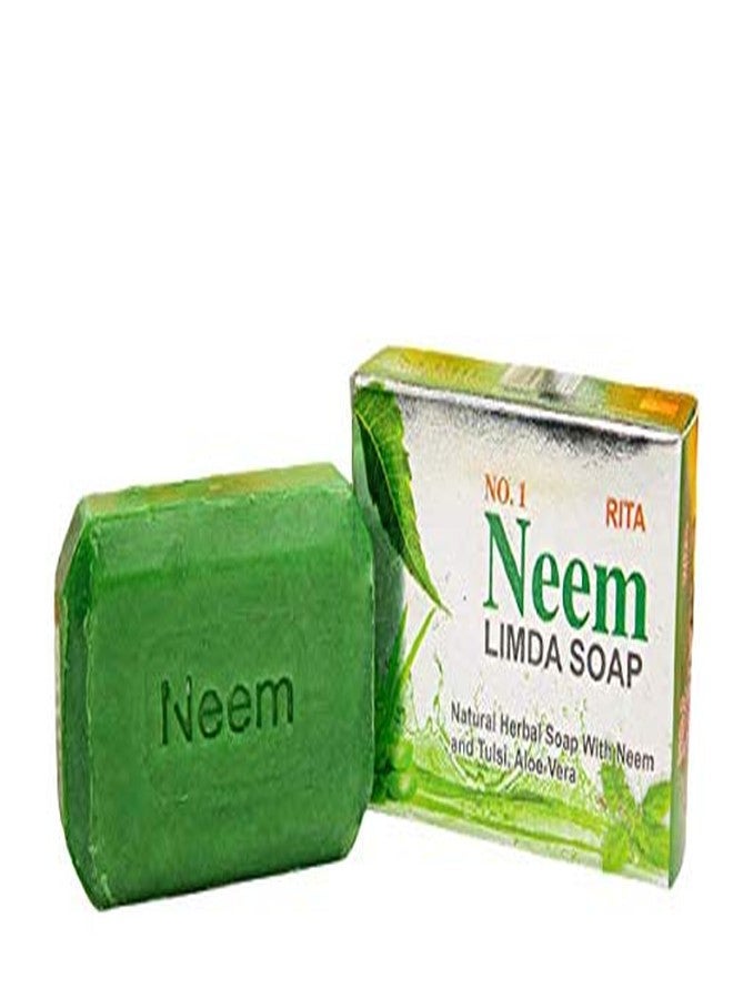 ريتا صابون النيم ليمدا مع الريحان والصبار، 75 غرام (عبوة من 4 قطع) - Image 2