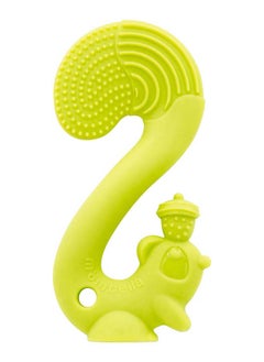 Mombella Squirrel Teether Toy | BPA-Free Silicone | Soft & Safe Baby Teething Toy | Fun Acorn Design | Dishwasher & Freezer Safe | 3M+ | Product Dimensions: L 9 x W 6 x H 14 cm 