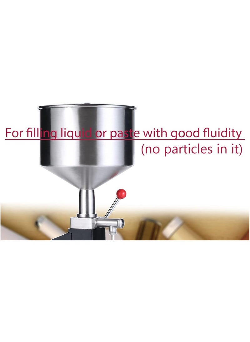LETWOO - LETWOO Manual Paste Liquid Filling Machine 5 to100ml Bottle Filler Adjustable Bottle Filling Machine Filler A03 - Image 1