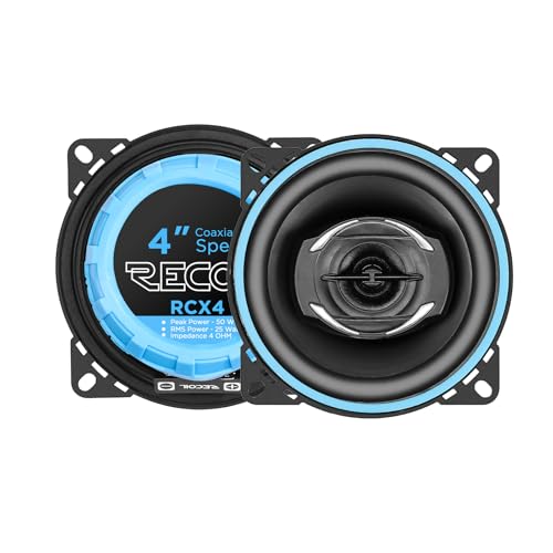 RECOIL RCX4 Echo Series 4-Inch Car Audio Coaxial Speaker System - Image 1