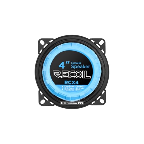 RECOIL RCX4 Echo Series 4-Inch Car Audio Coaxial Speaker System - Image 5